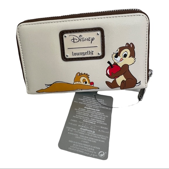 NWT Disney x Loungefly Chip & Dale with Snacks Mini Backpack & Matching Wallet - Picture 12 of 15